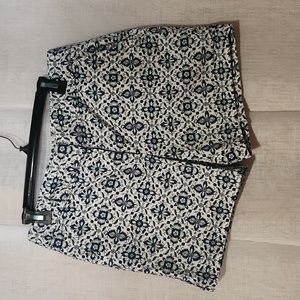 Loft Blue Floral Print Shorts